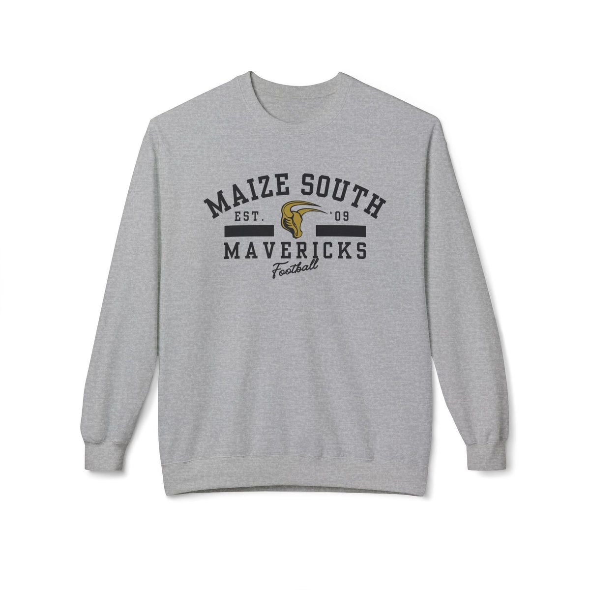 Maize South Mavericks Football Crewneck Sweatshirt