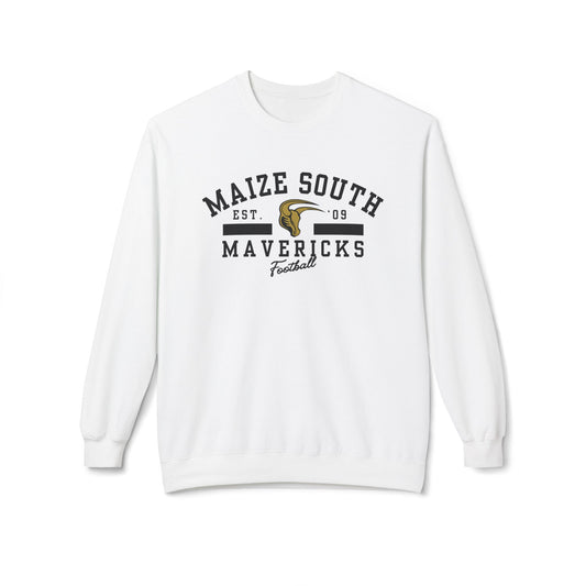 Maize South Mavericks Football Crewneck Sweatshirt