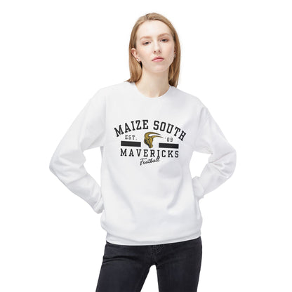 Maize South Mavericks Football Crewneck Sweatshirt